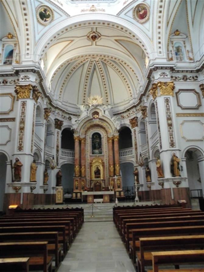 Interior of church,Altea