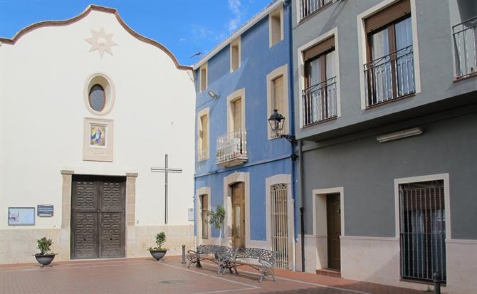 Traditional square in Parcent, Jalon Valley, Alicante