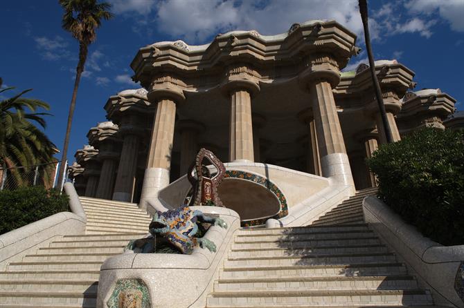 Parc Güell in Barcelona, Catalonia (Spain)