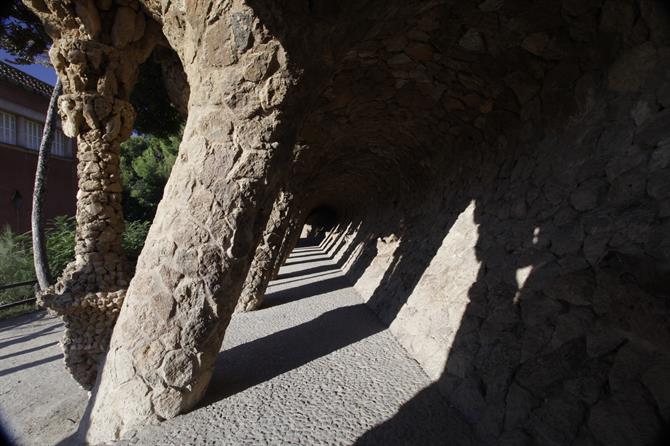 Parc Güell in Barcelona, Catalonia (Spain)