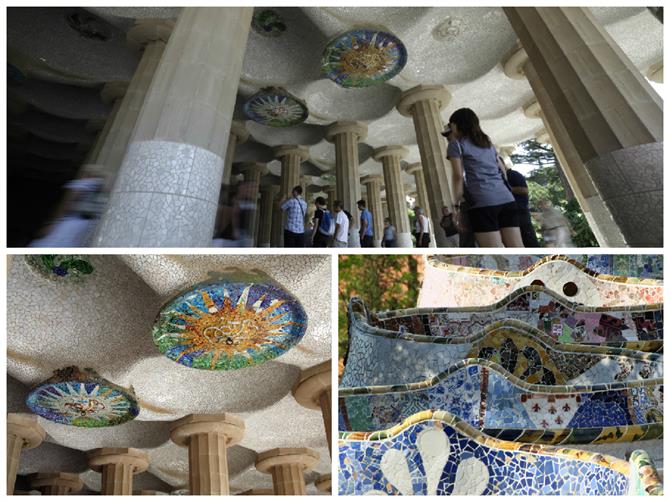 Parc Güell à Barcelone, Catalogne (Espagne)