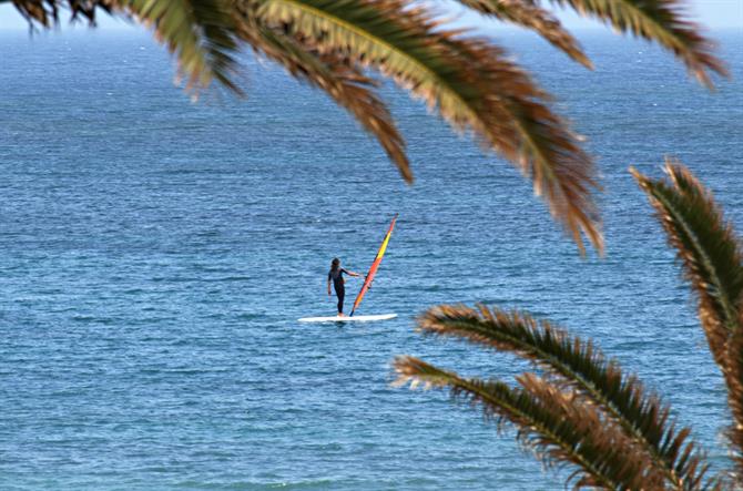 Windsurfing, Costa Teguise, Lanzarote, Canary Islands