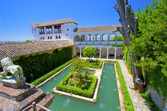 Generalife-haverne i Alhambra, Granada