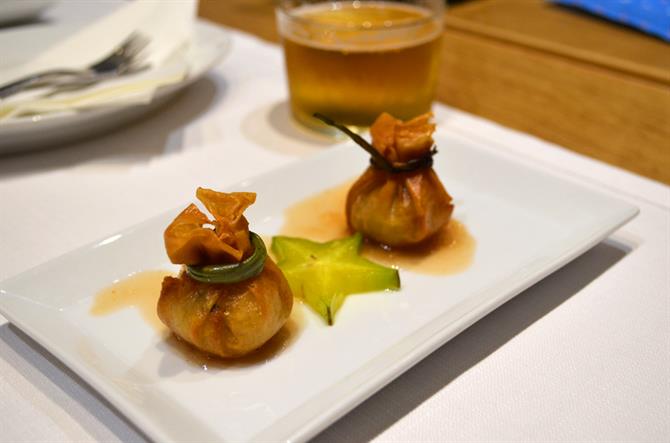 Prawn baskets, tapas route, Tenerife