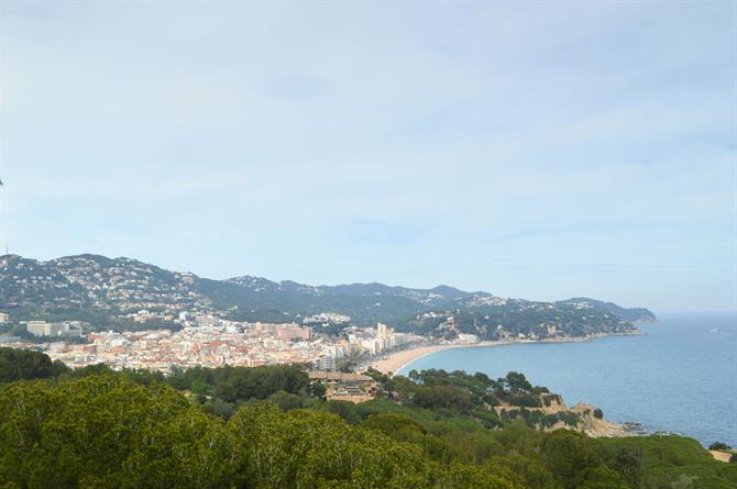 Lloret de Mar, widok z zamku Castillo San Joan