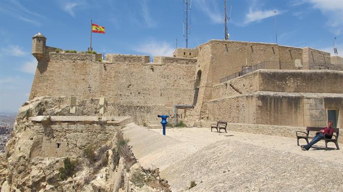 Castillo de Santa Barbara à Alicante, Costa Blanca (Espagne)