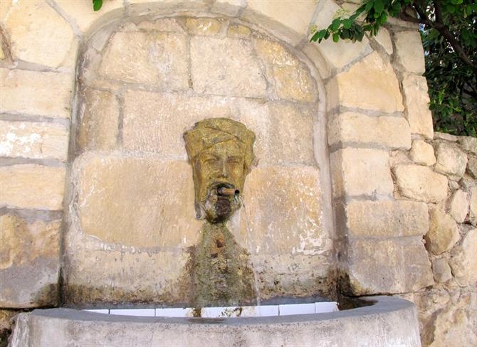 Fountain of Al Azraq the blue-eyed one in Alcala de la Jovedad